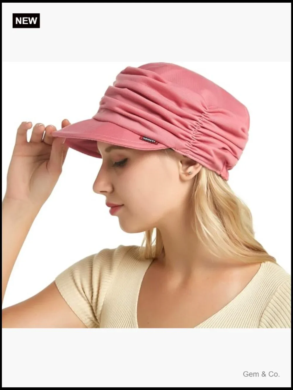 Newsboy Cap with Brim Visor for Women, Daily Use & Hair Loss